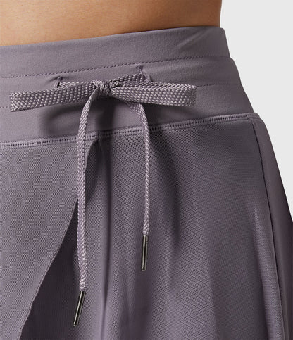 Melanie Chiffon Wrap Midi Skirt