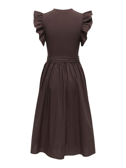ONLAVALORA Long - Jurk - black coffee