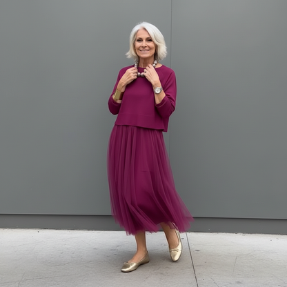 Emmie Knit Top & Dress Two-Piece Set