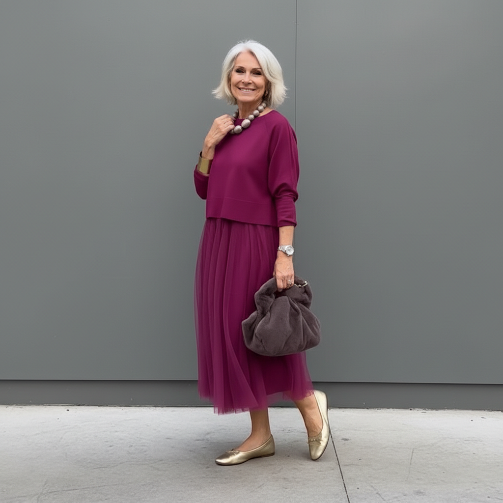 Emmie Knit Top & Dress Two-Piece Set