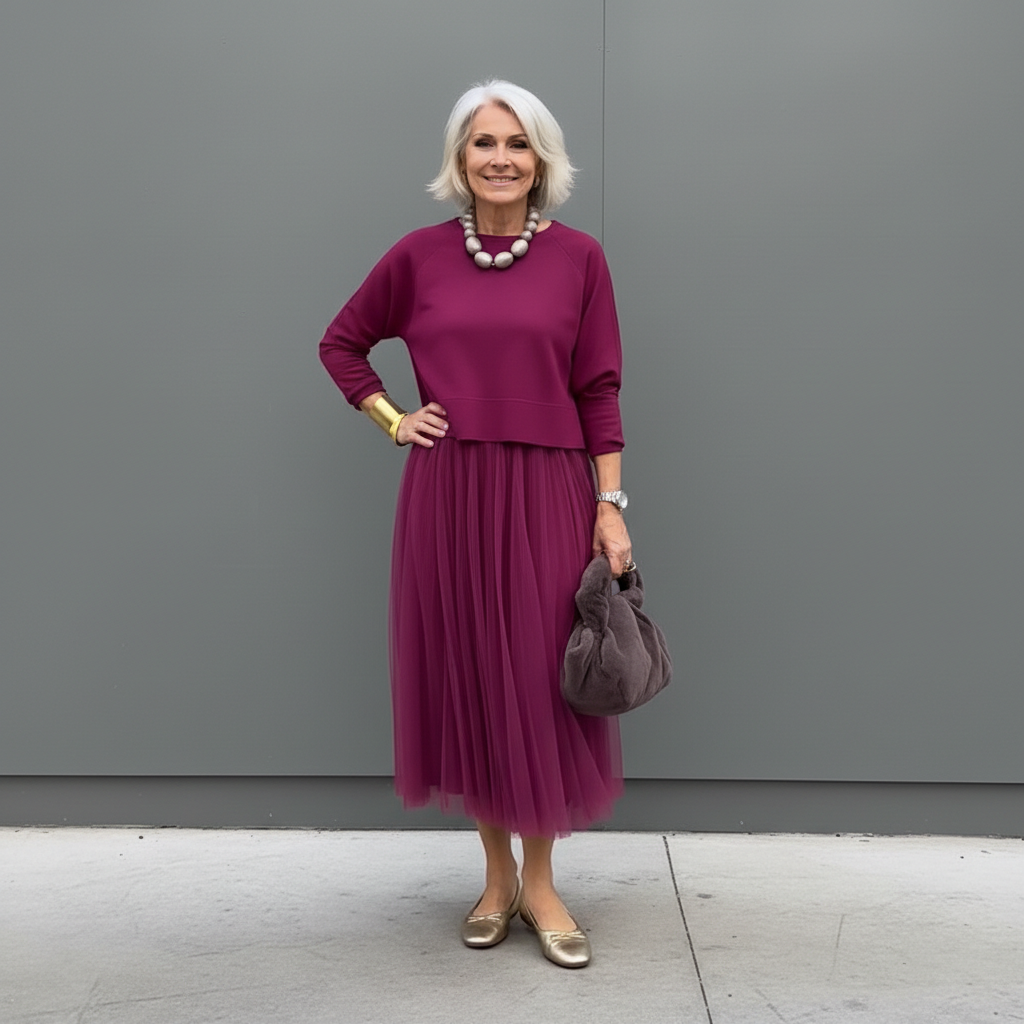Emmie Knit Top & Dress Two-Piece Set