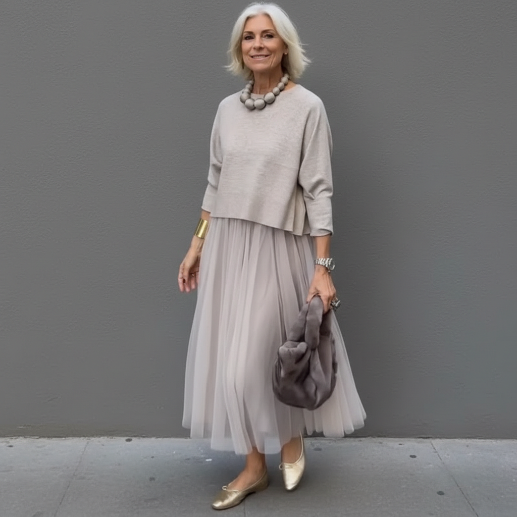 Emmie Knit Top & Dress Two-Piece Set
