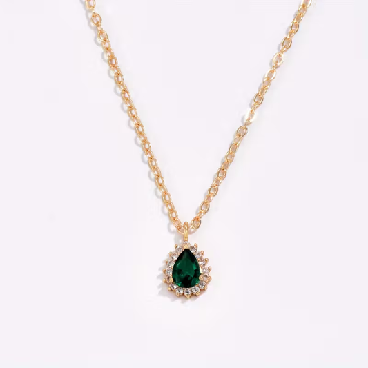 Verdara Emerald Teardrop Necklace