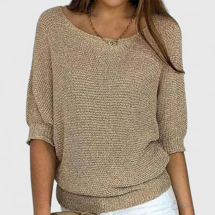 Kalyndrae Batwing Knit Sweater