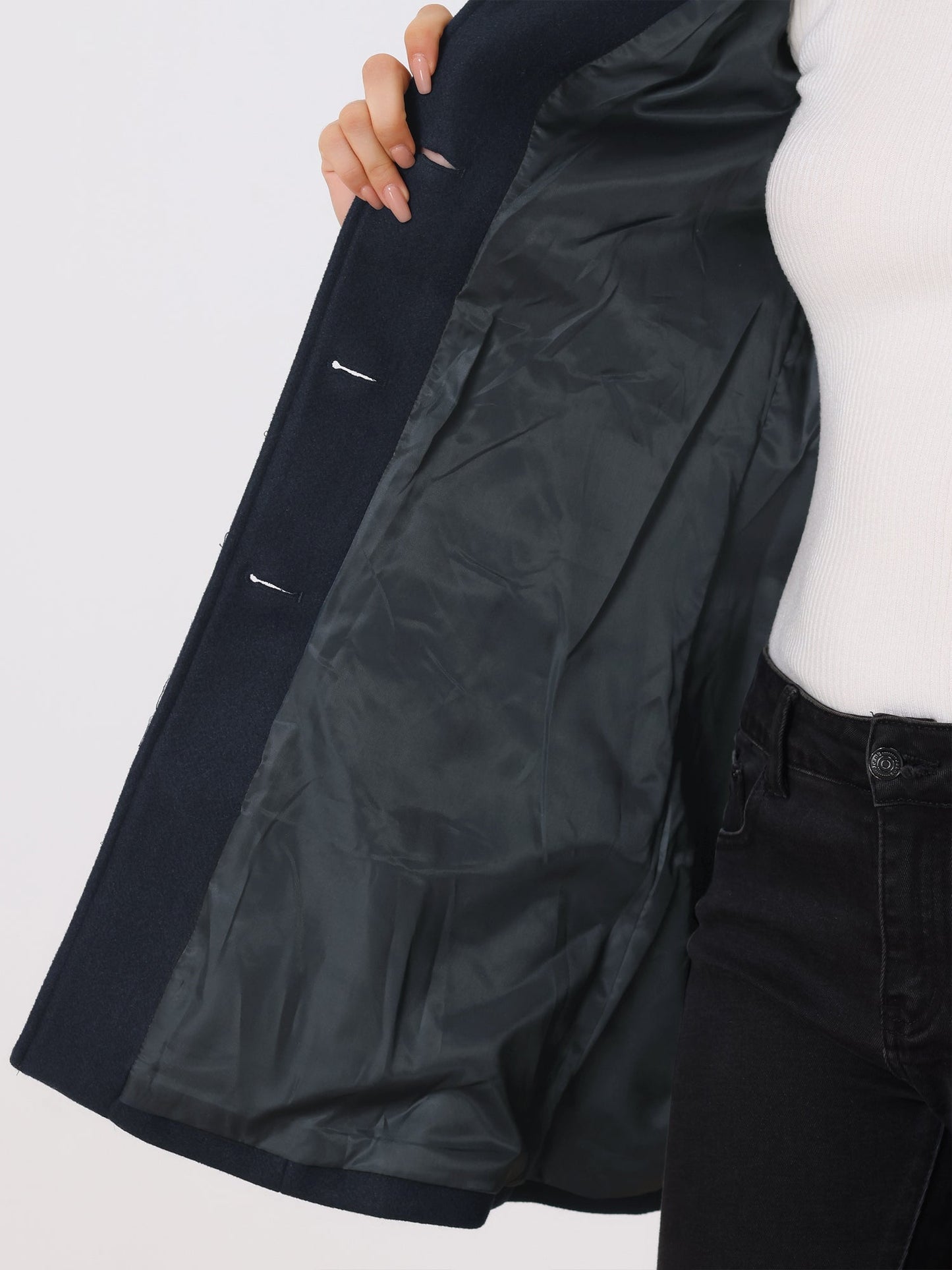 Naomi Tailored Button-Front Coat